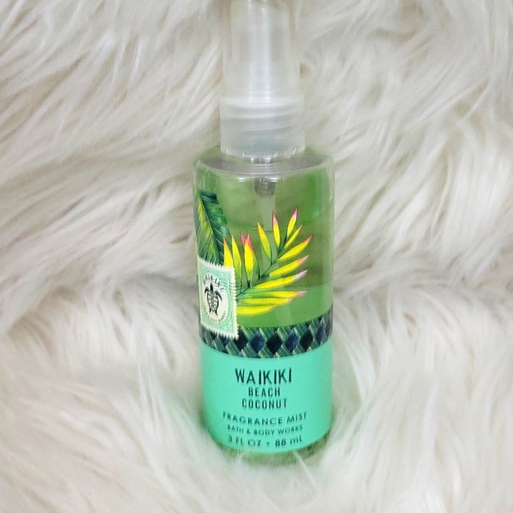 Bath and Body Works Waikiki Beach Coconut scented Mist. 3 FL. Oz.